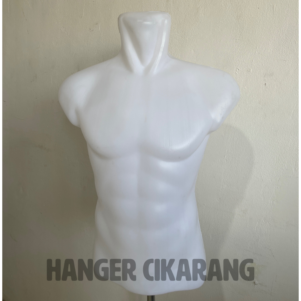 PATUNG MANEKIN BAJU PRIA DEWASA OTOT SETENGAH BADAN BENING