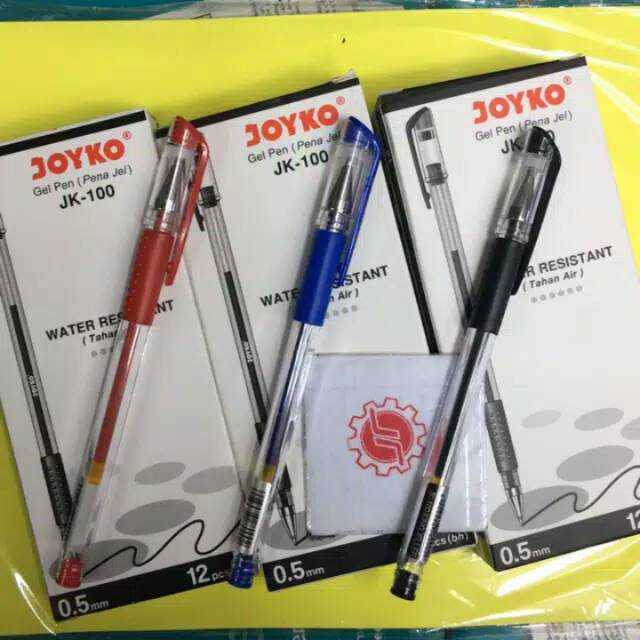 

Joyko JK-100 pulpen gel 1pack (12 pcs )/Gelpen REFFIL GPR-263 HTM,BIRU (24 PCS)