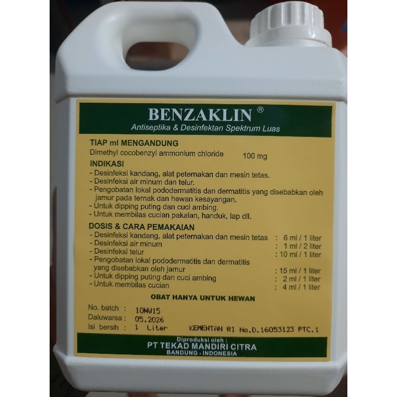 BENZAKLIN/Desinfektan