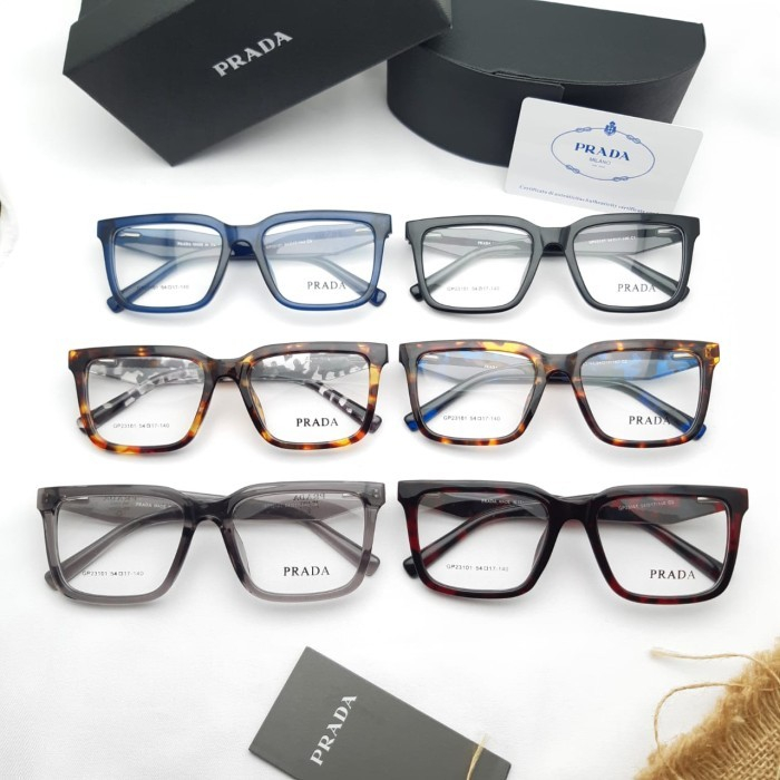 Kacamata frame Pria wanita kotak Prada23101