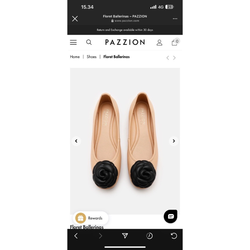 floret ballerinas almond pazzion