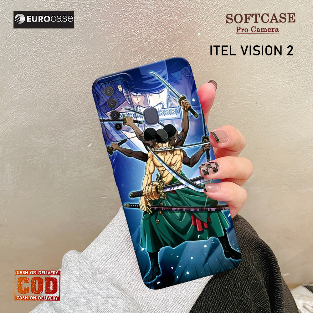 Soft Case Hp Itel Vision 2 - eurocase - Fashion Case Anime  - Casing Itel Vision 2 - Kasing Hp Itel 