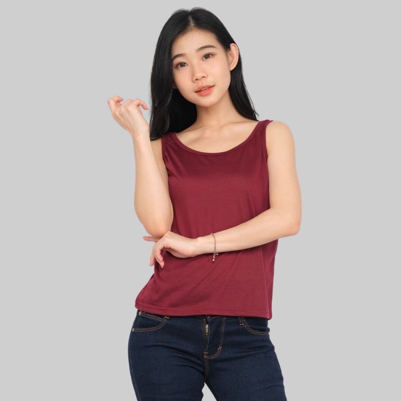 6pcs /Tank top Tali Besar Wanita Dewasa Dan Tank top Tali Kecil / Manset Wanita / Singlet perempuan Remaja Murah Terbaru / Teng Top Tali/ Teng top Tali Besar-8