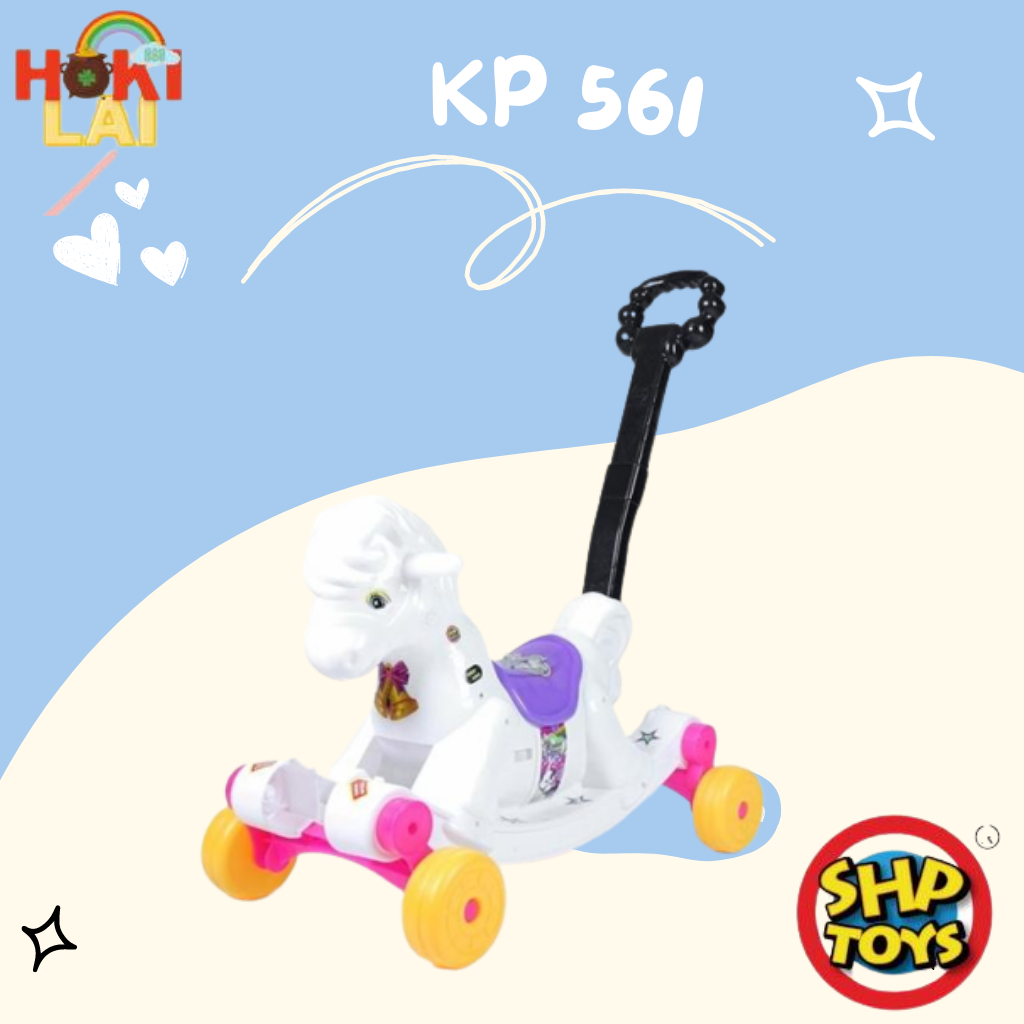 PROMO! Mainan Anak KP 561 SHP TOYS - Maenan Odong Odong Horse Kuda Putih