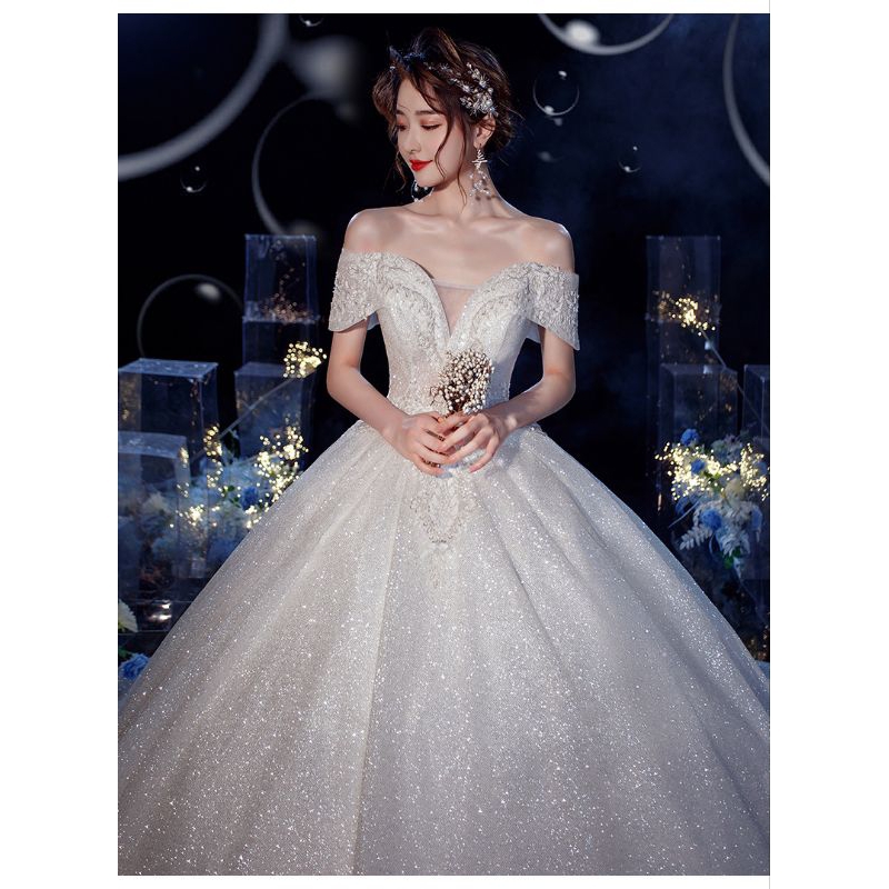 Wedding Dress/Baju Pengantin Import/Gaun Pengantin Putih Vintage Import Sabrina