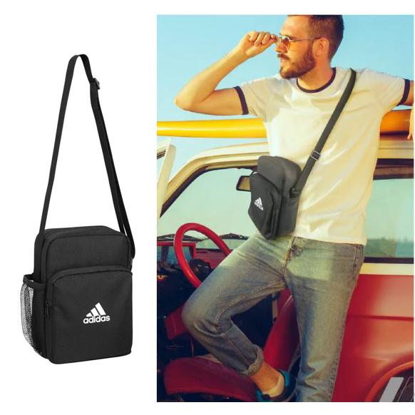 Tas Sling bag Selempang Bahu Shoulder Bag Adidas VS09 Core Black