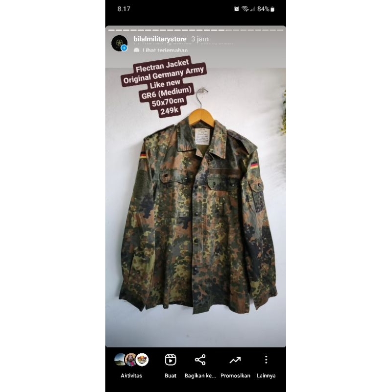 flectran Jacket german dan topi swiss Vintage