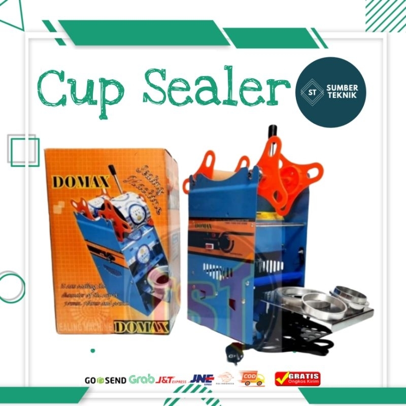 DOMAX Mesin Press Gelas Plastik  Manual Cup Sealer / Alat Press Gelas Plastik