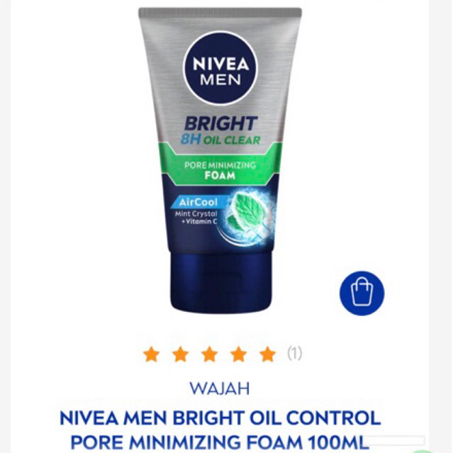 NIVEA FACIAL FOAM MEN WHITE OIL CLEAR