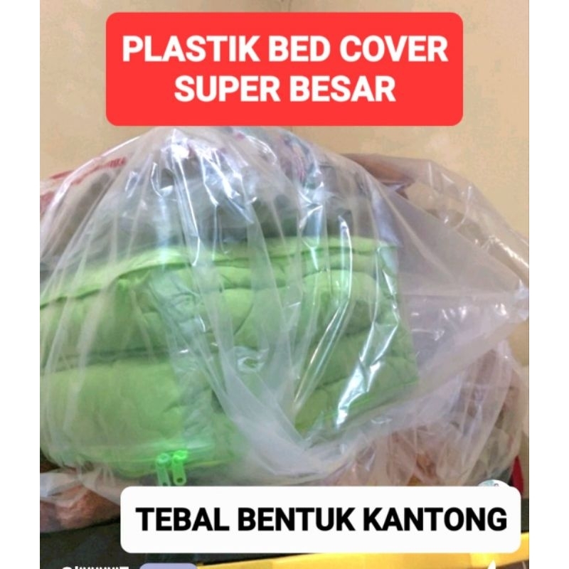 Plastik Karpet Kasur Lipat Bedcover | Kantong Karung Bening PE Tebal Besar Jumbo | Wadah Laundry Lon