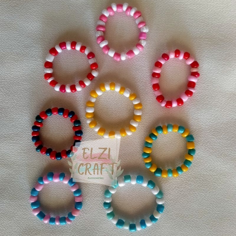 Cincin Manik Polos 2 Warna