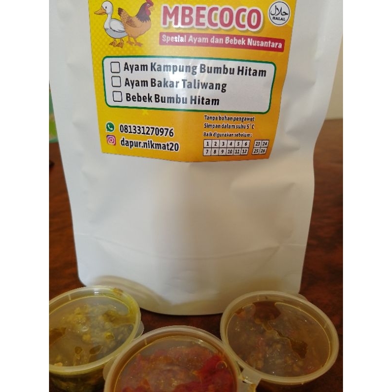 

1 ekor bebek bumbu hitam (free 3 pouch sambal)