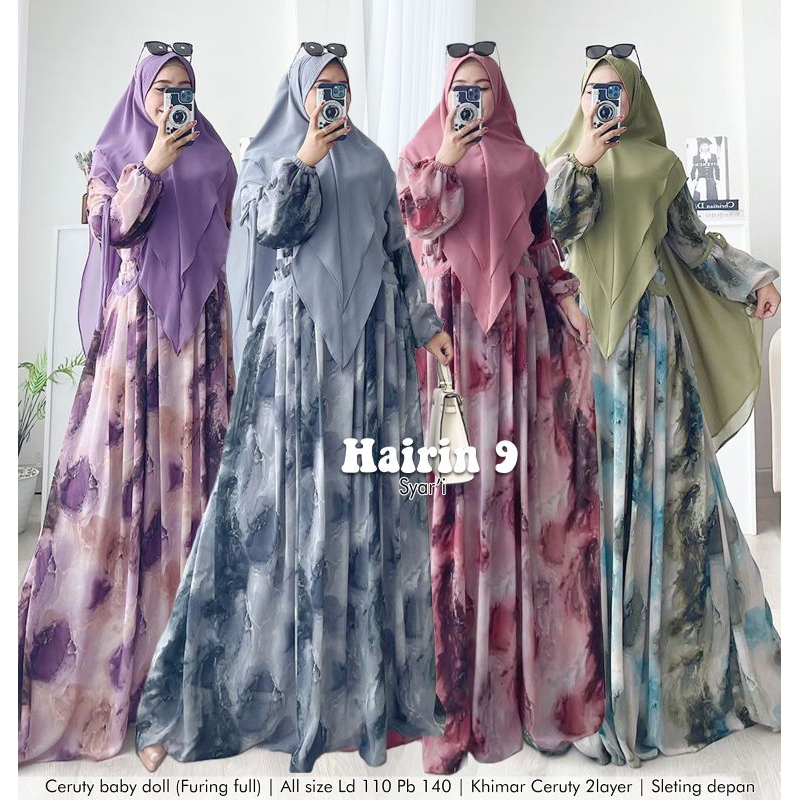 PGG SYARI HAIRIN SYARI GAMIS CERUTY MOTIF CANTIK