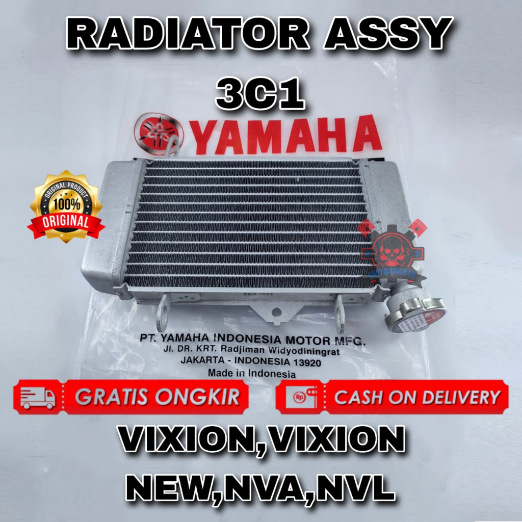 Radiator Yamaha 3C1 Pendingin Motor Vixion Old Vixion New NVA NVL Kualitas Original YGP