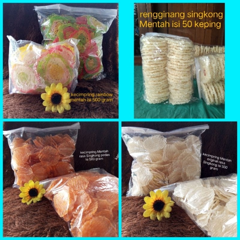 

KERUPUK,RENGGINANG,KECIMPRING,MENTAH*4,Rasa,isi,sesuai*digambar*