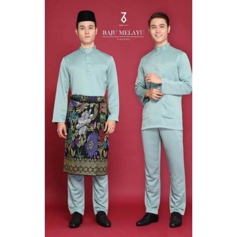 BAJU ADAT KOKO MELAYU PRIA Hijau mint spesial kancing 4 atau 5