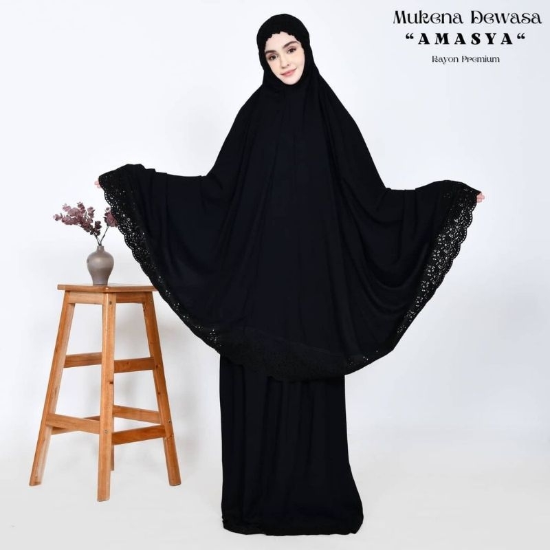 mukena siti khadijah ori bahan katun rayon original