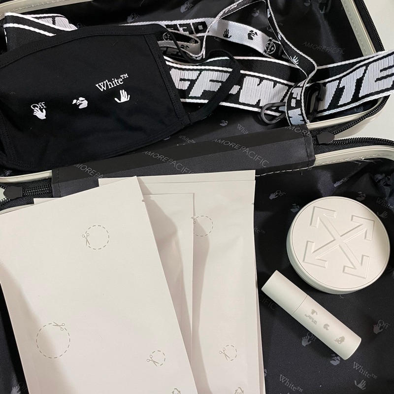 [ Share / Preloved ] Off White X Amore Pacific Protection Launch Limited Edition Box - Sheet mask , 