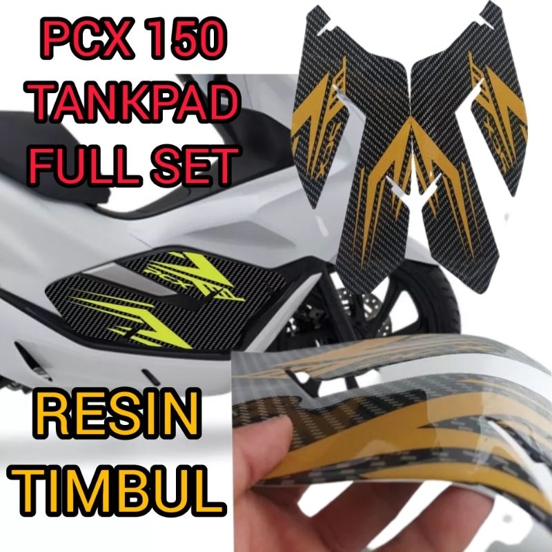 Tankpad PCX 150 Stiker timbul body kasar PCX carbon dg