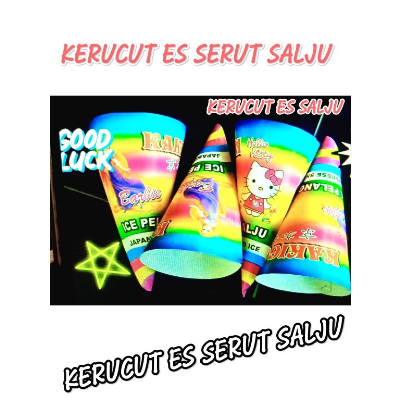 

kertas es pelangi salju
