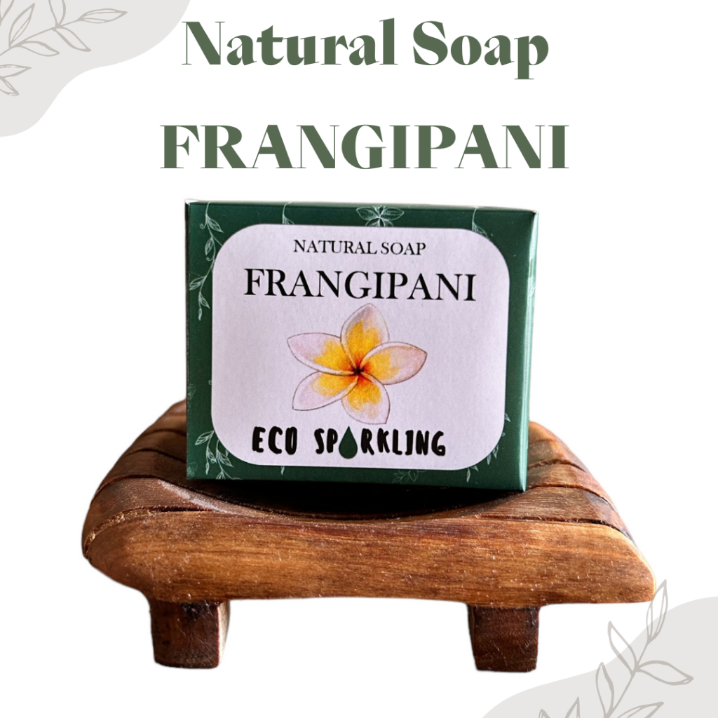 Natural Frangipani Soap / Natural Body Soap / Frangipani Soap Bar / Sabun Batang Aroma Bunga / Handm