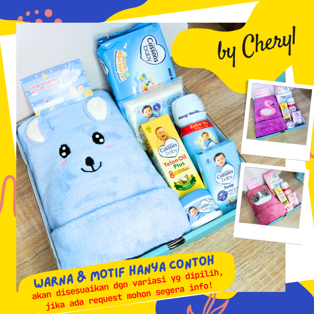 Hampers Baby Bath Series/Hampers Set Mandi + Telon Cussons