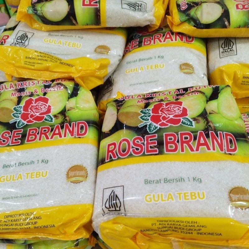 

ROSE Brand gula tebu 1kg