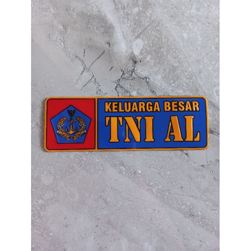 STICKER TNI AL (PANJANG) - STICKER TNI AL TIMBUL