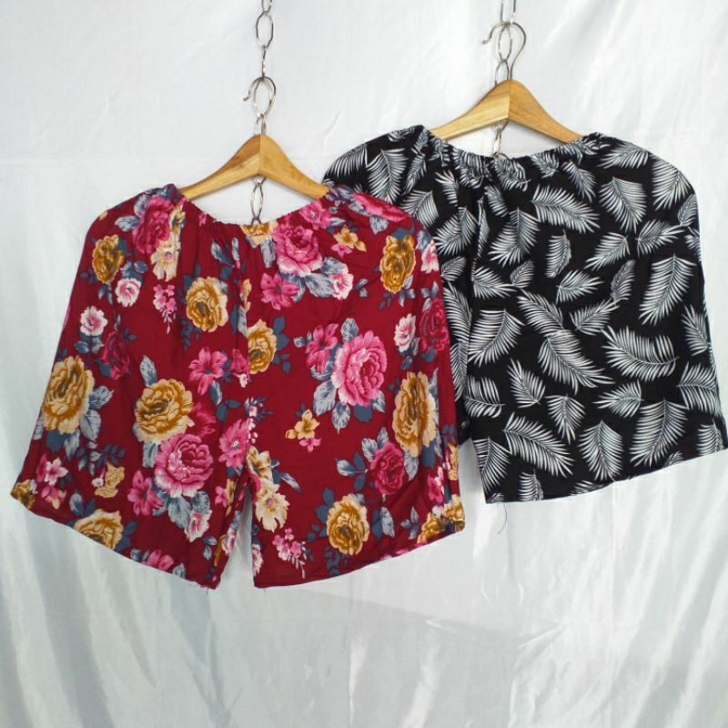CELANA PENDEK RAYON / CELANA DEWASA / CELANA WANITA / CELANA KOLOR