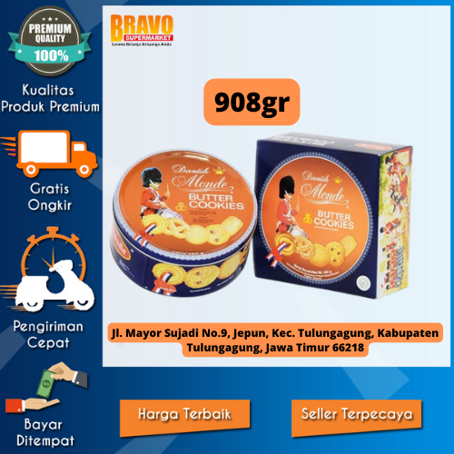 

Bravo Supermarket Tulungagung - Monde Butter Cookies 908 gr