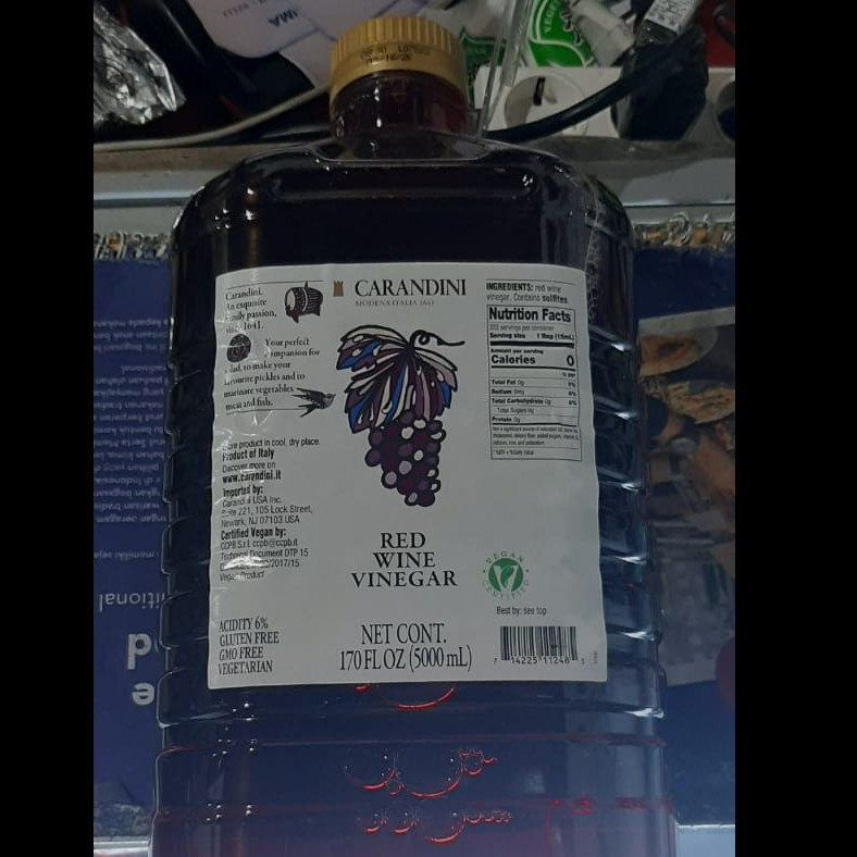 

Red Vinegar Carandini / Cuka Merah Carandini - 5 L