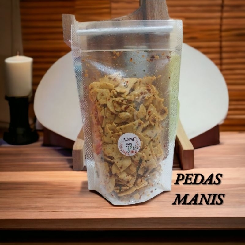 

Basreng Pedas Manis Daun Jeruk