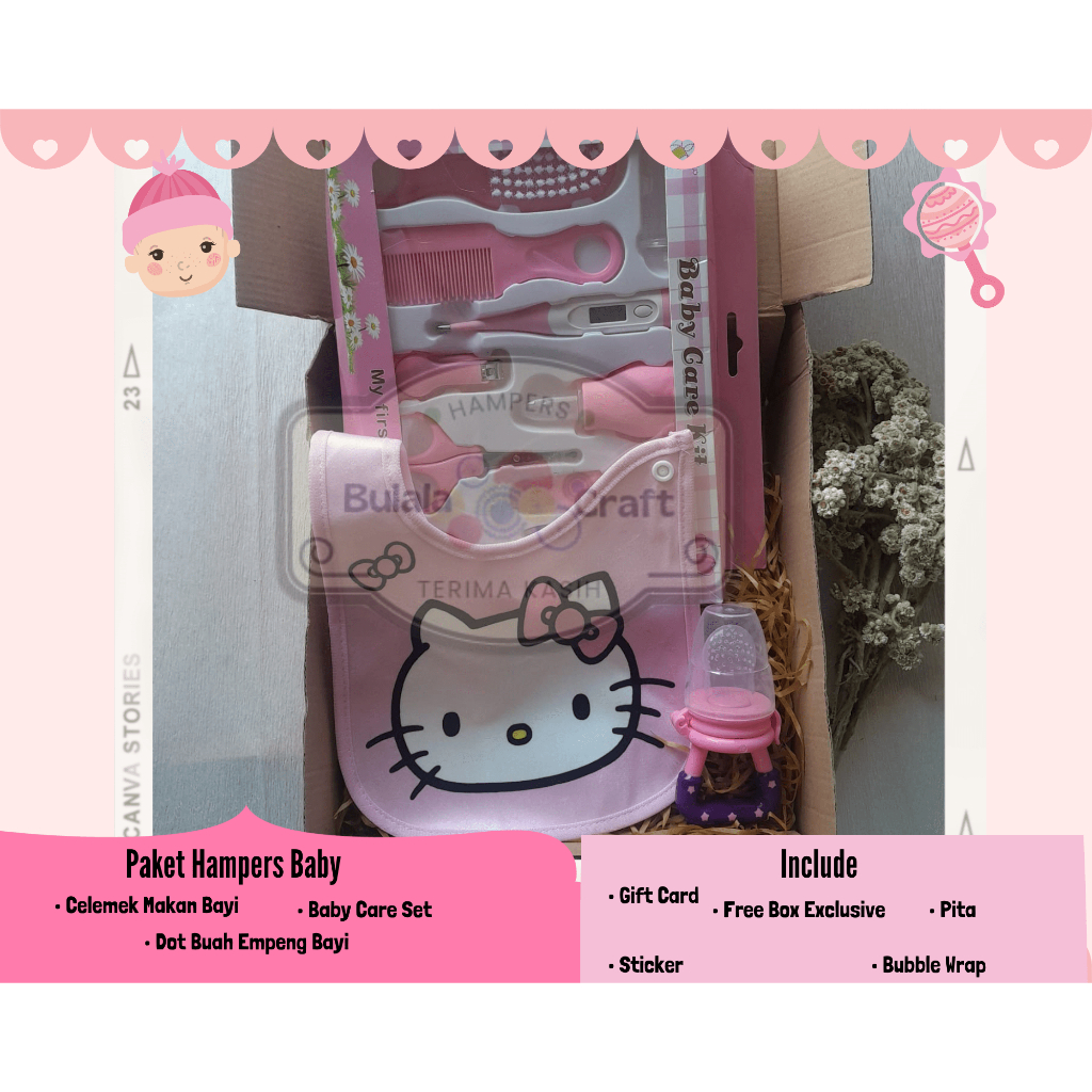 

Hampers Baby New Born Cewek Perlengkapan perawatan Bayi 0-12
