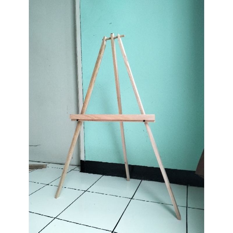 standing tripod kayu cantik minimalis , standing tripod for wedding , multi fungsi
