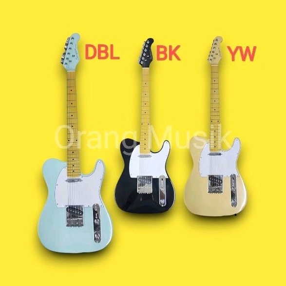 Gitar Elektrik Scorpion ST130 Original Bonus Kabel Jack Senar DLL - Gitar Scorpion ST 130 Telecaster