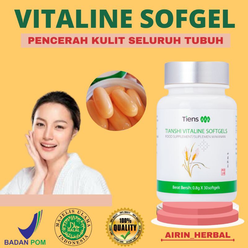 [BISA COD] Vitaline Tiens  Eceran | Vitaline Tiens Original | Pemutih Seluruh Tubuh Alami