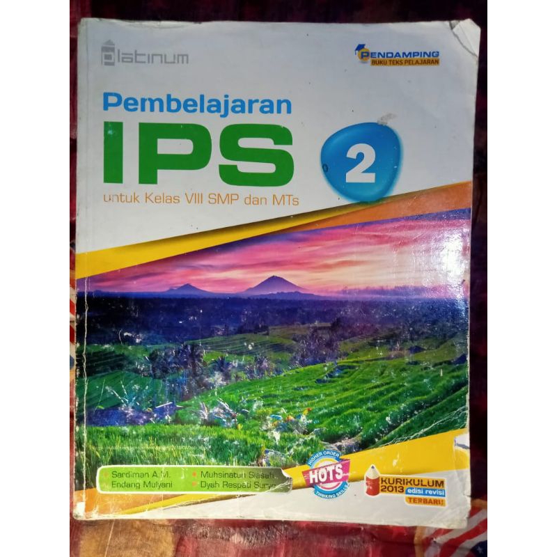 

buku IPS kelas VIII/8/2 SMP/MTs penerbit Platinum BEKAS