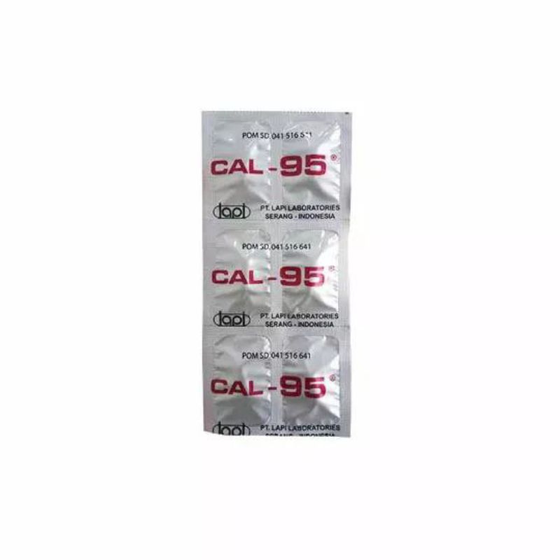 Cal 95 Tablet / Kalsium Ibu Hamil /Suplemen Kesehatan Suplemen Kalsium ;cal95kap