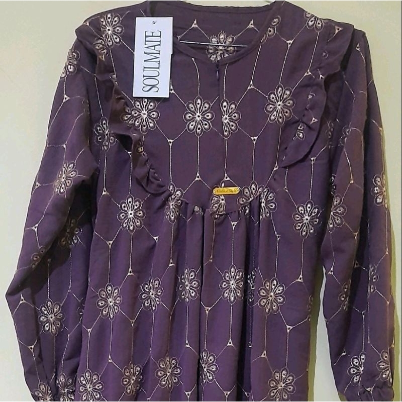 SOULMATE Gamis warna Ungu