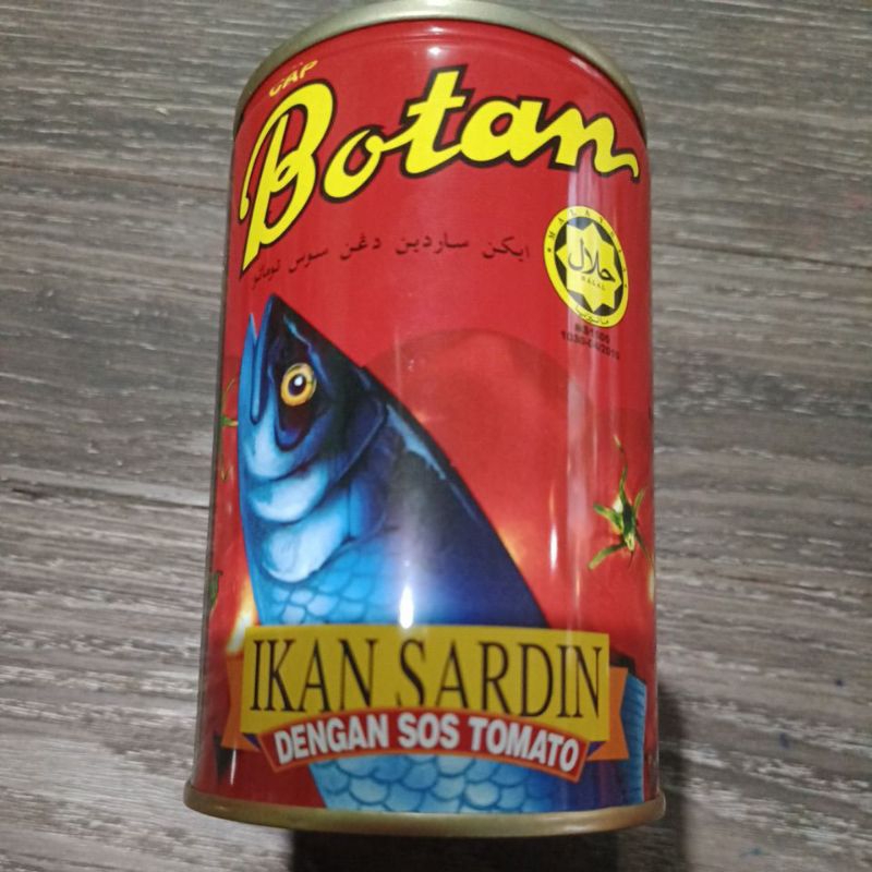 

Ikan Sarden Botan Dengan Saus Tomat 565gram Malaysia / Sardin Saos Tomato