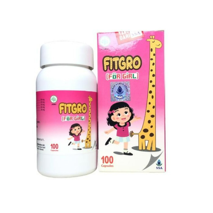 FITGRO For Girls YI ZHI ZENG GAO WAN 100 Kaps ~ untuk Menambah Pertumbuhan Tinggi Badan..Menaikan Na