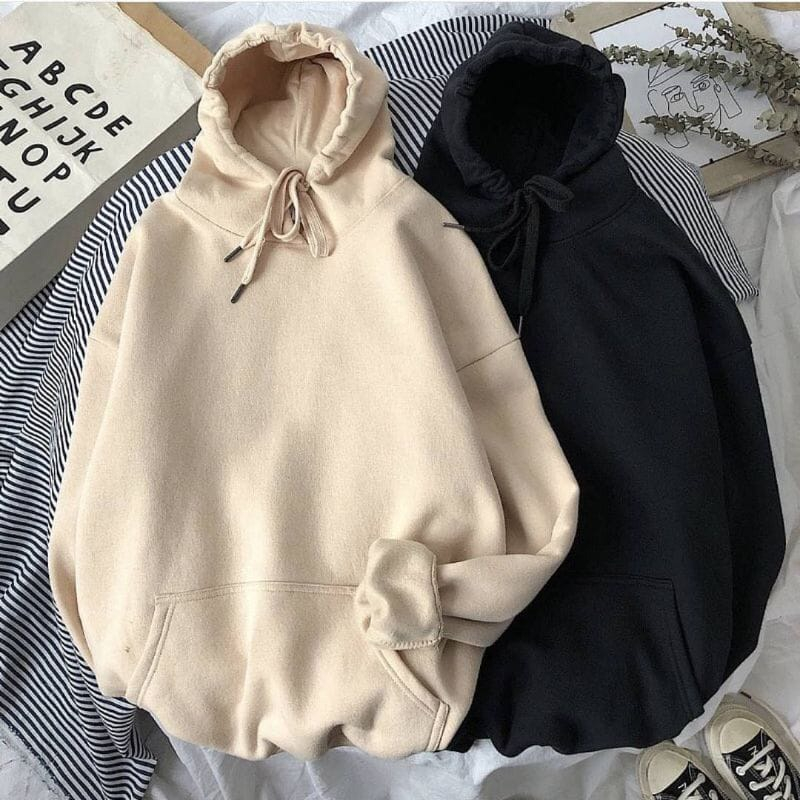 HOODIE SWEATER PRIA WANITA OVERSIZE | HOODIE POLOS SWEATER BIG SIZE UNISEX | HOODIE POLOS OVERSIZE
