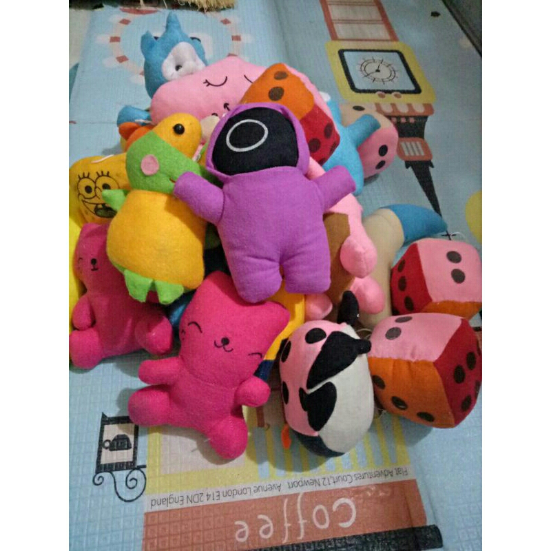 boneka kecil mesin capit paket hemat 85000 dpat 30 biji