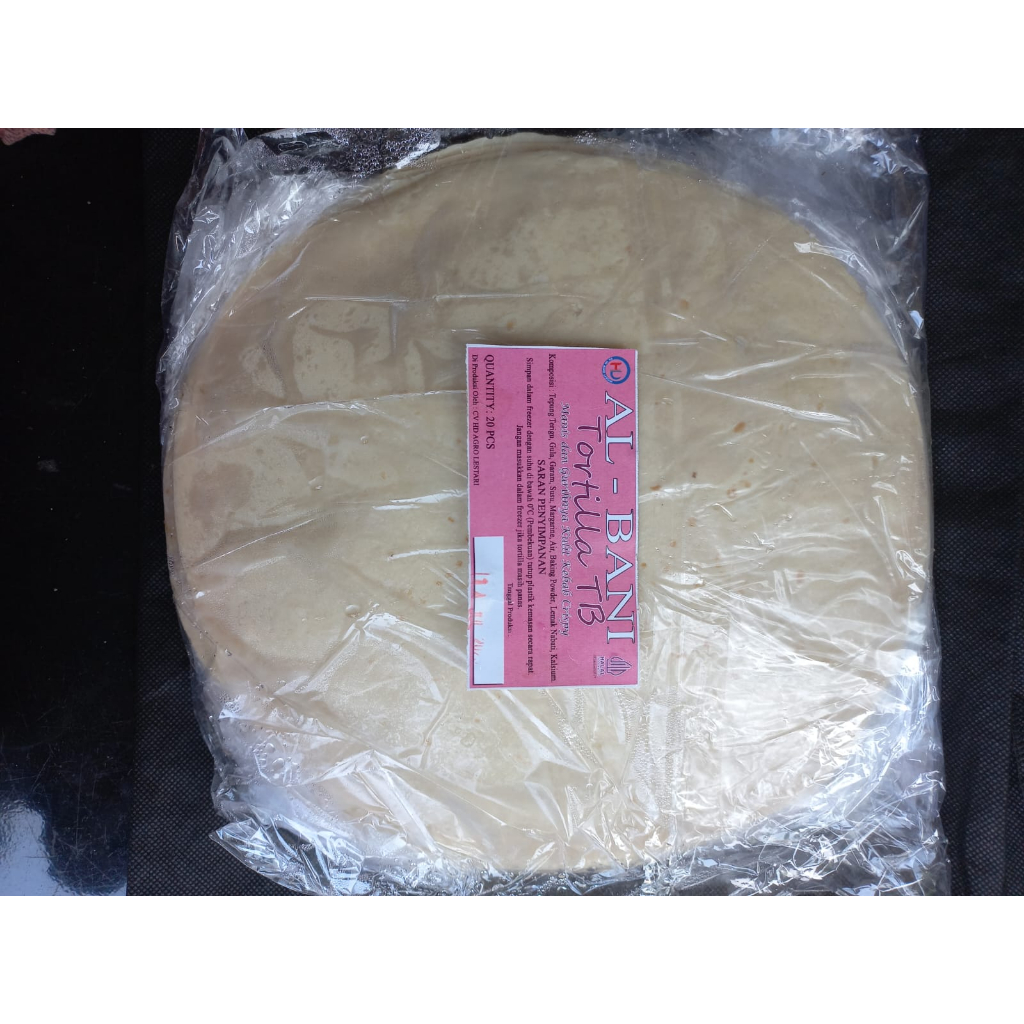 

Tortilla kulit kebab uk.25 isi 20 lembar lebih Crunchy