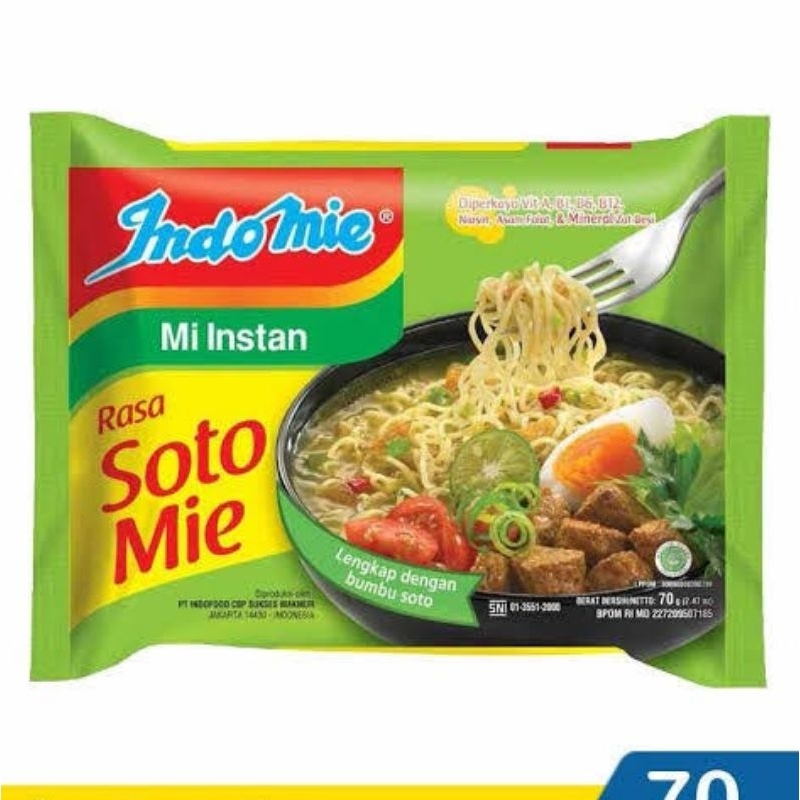 

Mie instant Indomie Soto kuah 70g