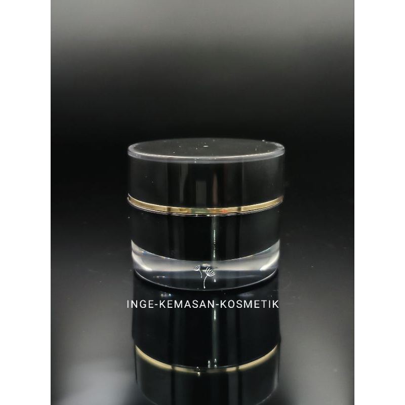 POT CREAM HITAM LIST GOLD 10 GR ACRYLIC