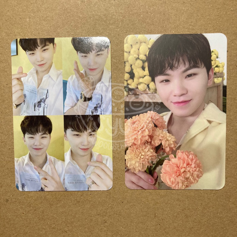 SEVENTEEN WOOZI PHOTOCARD YOUR CHOICE ONE SIDE VERSION YOUR CHOICE BUNGA WOOZI HENGGARAE GRID NET VE