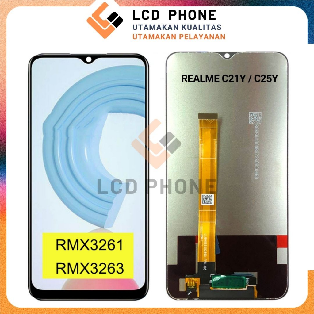 LCD Touchscreen Realme C21Y, Realme C25Y ORI FULLSET