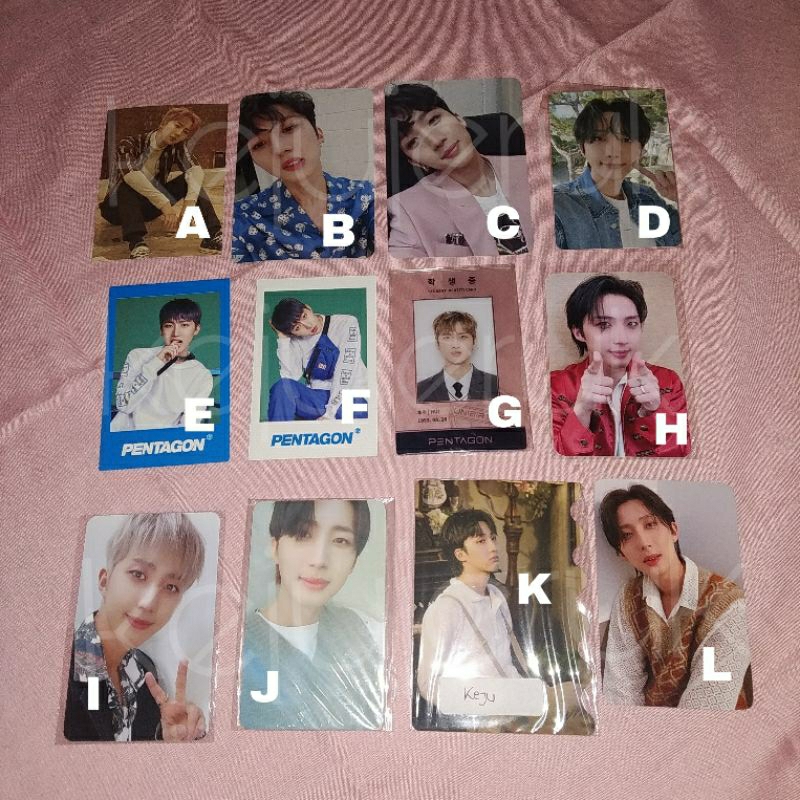Official Photocard PC Pentagon Hui Lee Hwitaek Yanan Yuto Shinwon Yeo One Edawn [Ready Stock]