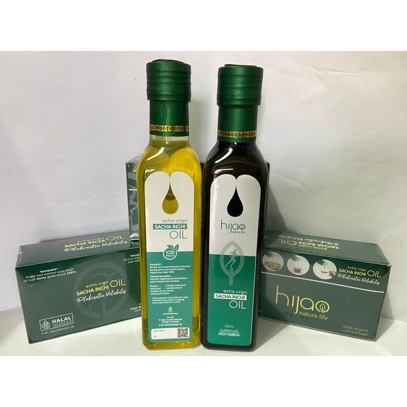 

minyak sacha inchi mengandung omega 369 yang baik untuk tubuh. bahan organik alami dari tanaman, dikemas menggunakan botol kaca 250ml